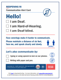 Guideline-Communication Alert card